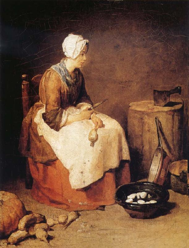 Jean Baptiste Simeon Chardin The Kitchen Maid